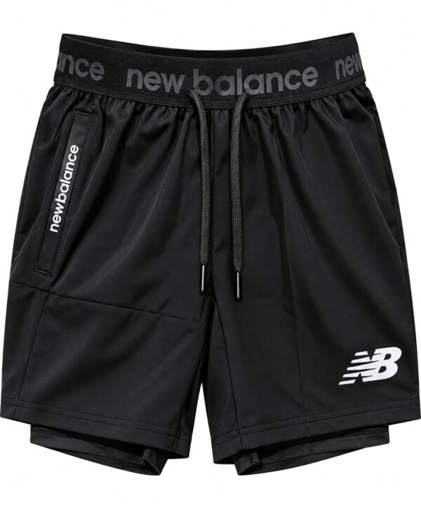 shorts Short de Sport NEW BALANCE – Noir & Blanc